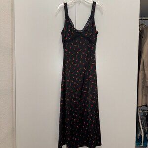 Altar'd State Juliet Satin Midi Slip Dress